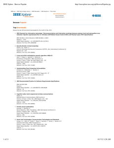 IEEE Xplore - Browse Popular