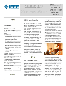 IEEE HS newsletter - Vol. 2. No. 2. (2010 fall)