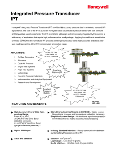 Integrated Pressure Transducer IPT