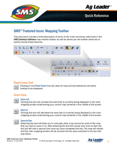 SMS™ Featured Icons: Mapping Toolbar