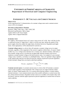 DC Voltage and Current Sources