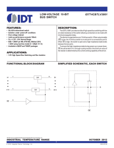 IDT74CBTLV3861 LOW-VOLTAGE 10