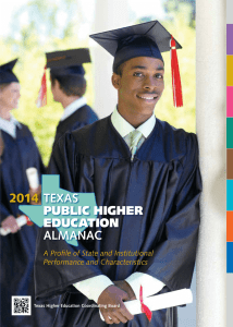 TExas PUBLIC HIgHer edUCatIon almanaC 2014