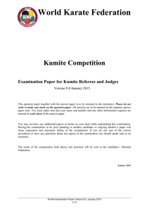 Kumite Questions - World Karate Federation