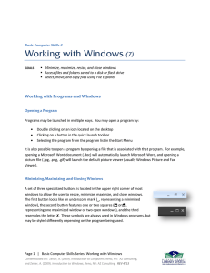 Page 1 | Basic Computer Skills Series: Working