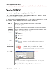 What is a WINDOW? - CreateWrite® Inc.