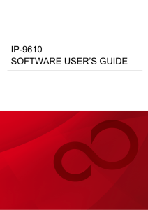 IP-9610 Series SOFTWARE MANUAL 3.1