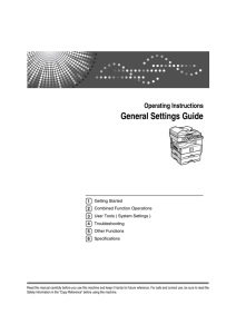 General Settings Guide