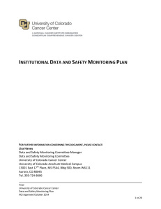 Data and Safety Monitoring Plan 2014