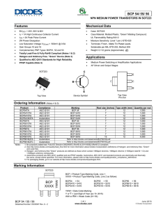 BCP XXXX - Diodes Incorporated