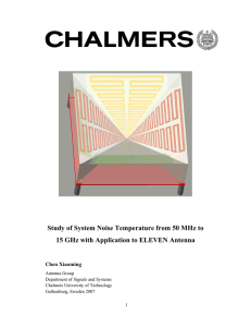Study of System Noise Temperature from 50 MHz to 15 GHz with