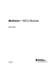 Multisim MCU Module User Guide