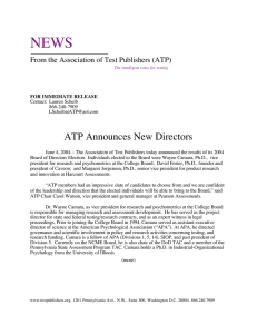 ATP Announces New Directors