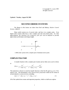 SECOND ORDER SYSTEMS