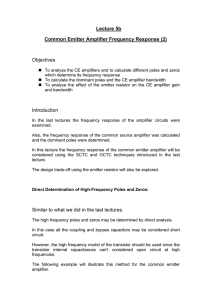Common Source Amplifier Frequency Response