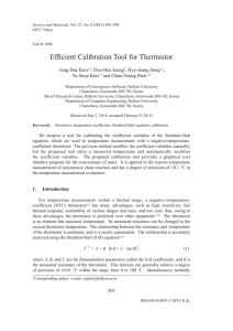 Efficient Calibration Tool for Thermistor