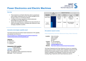 Power Electronics and Electric Machines