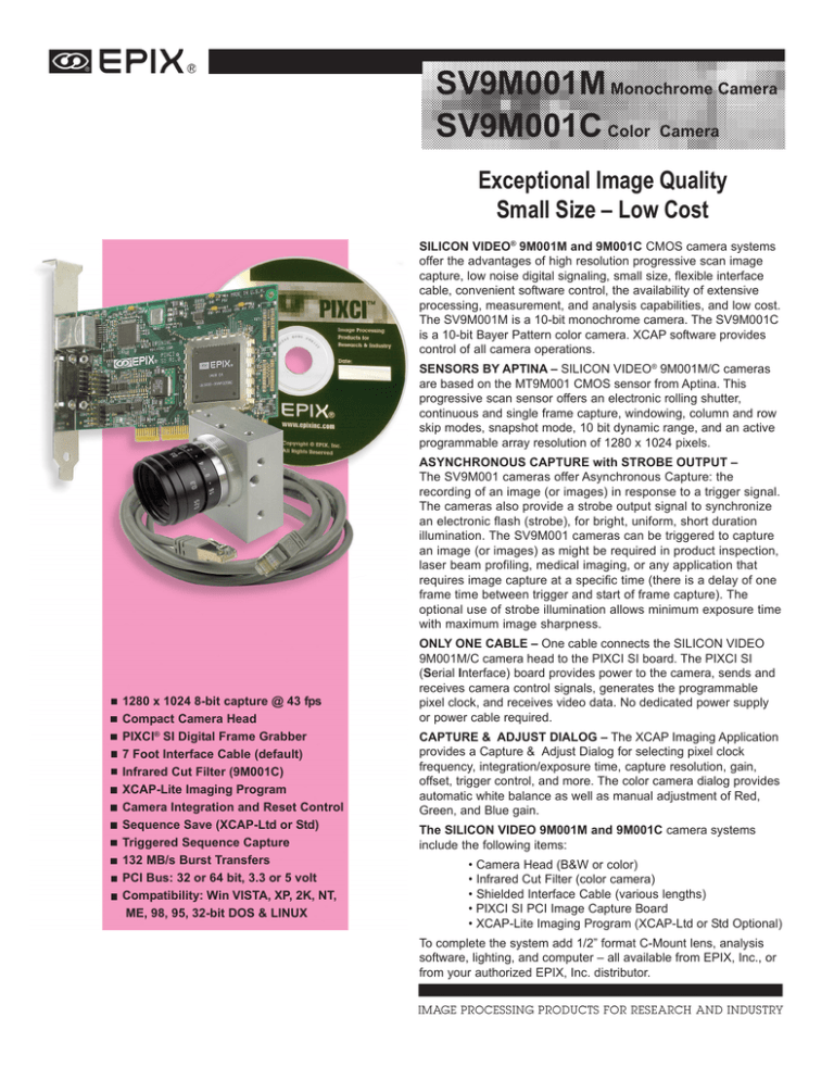 Exceptional Image Quality Small Size Low Cost