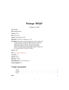 Package `REQS`
