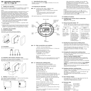 Operating Instructions MIL 72/1 digi 20