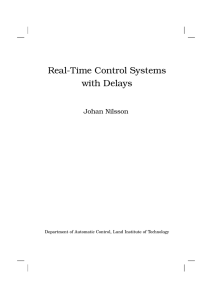 Real-Time Control Systems with Delays
