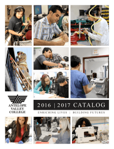 Complete Catalog - Antelope Valley College