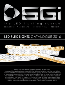 SGi LED FLEX Lights Product Catalogue