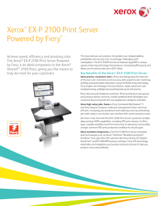Xerox® EX-P 2100 Print Server Powered by Fiery®
