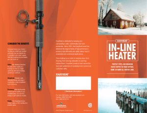 In-Line Heater Brochure - Emerson Industrial Automation