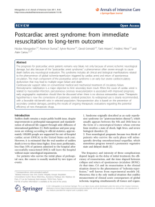 Postcardiac arrest syndrome: from immediate resuscitation to long