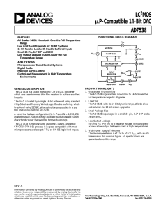 AD7538 LC2MOS (mu)P-Compatible 14