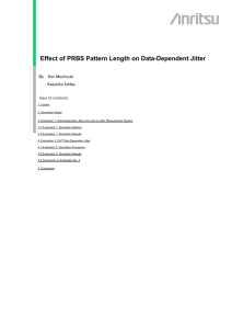 Effect of PRBS Pattern Length on Data