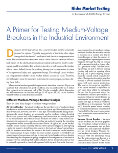 A Primer for Testing Medium-Voltage Breakers in the