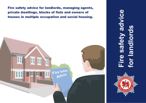 Fire Safety Advice For Landlords, Managing Agents, Private