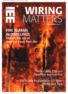 FIRE ALARMS IN DWELLINGS