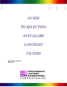 guide to selecting anti-glare contrast filters