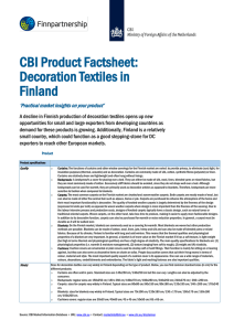 CBI Product Factsheet: Decoration Textiles in