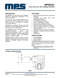 MP6922A - Monolithic Power System