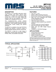 MP2161 - Monolithic Power System