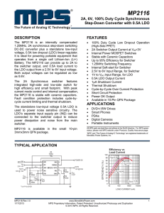 MP2116 - Monolithic Power System