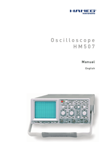 Oscilloscope(Hameg 507)