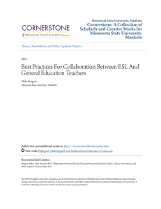 Best Practices For Collaboration Between ESL And General