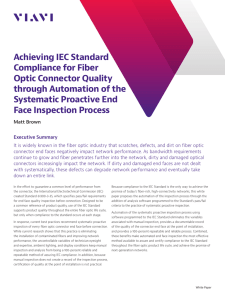 Achieving IEC Standard Compliance for Fiber Optic