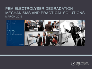 pem electrolyser degradation mechanisms and practical