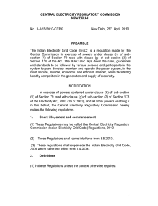 Indian Electricity Grid Code