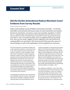 Did the Durbin Amendment Reduce Merchant Costs? Evidence from