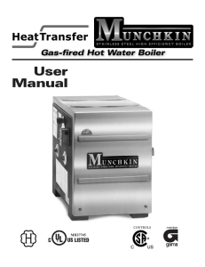 User Manual - Munchkin Boilers
