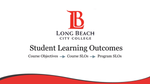 Student Learning Outcomes