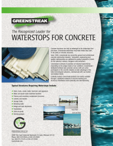 waterstops for concrete