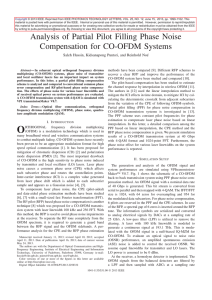 Analysis of Partial Pilot Filling Phase Noise Compensation for CO